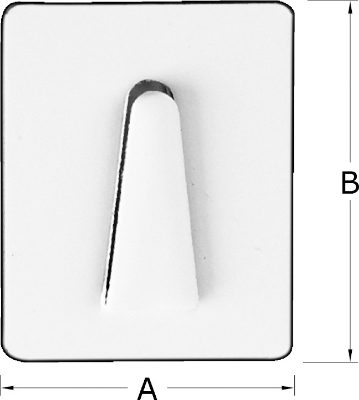 Self Adhesive Steel Cable Tie Base Drawing